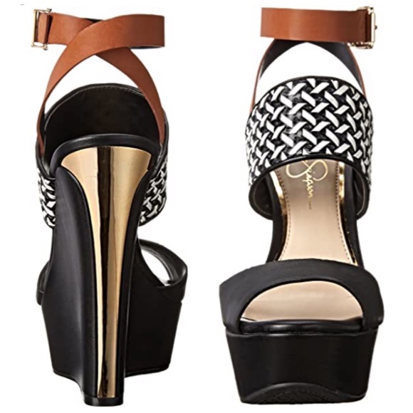 Jessica Simpson platform Wedge heels womens size 6/7 - Picture 2 of 6